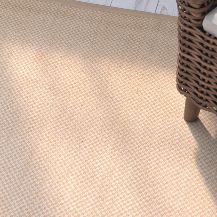 Breakwater Bay Benevides Machine Woven Jute Sisal Maize Linen Rug